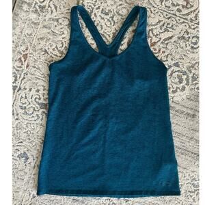 Patagonia Fleur Racerback Activewear Yoga Tank Top Size Medium Teal